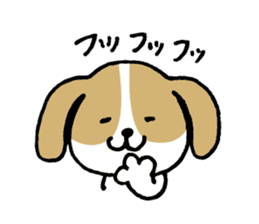 Cute Beagle dog Sticker-2 sticker #12492288