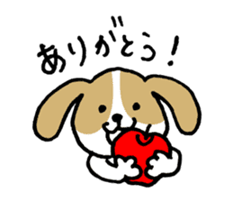 Cute Beagle dog Sticker-2 sticker #12492291