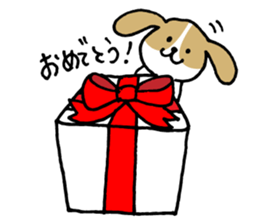 Cute Beagle dog Sticker-2 sticker #12492292