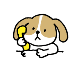 Cute Beagle dog Sticker-2 sticker #12492294