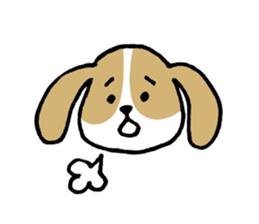 Cute Beagle dog Sticker-2 sticker #12492295