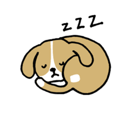 Cute Beagle dog Sticker-2 sticker #12492297