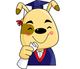 A Cute Dog - Relaxing sticker #12492304