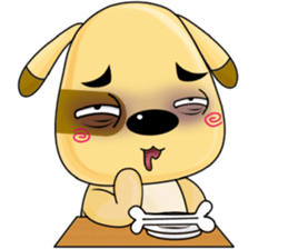 A Cute Dog - Relaxing sticker #12492314