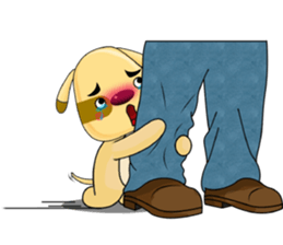 A Cute Dog - Relaxing sticker #12492317