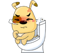 A Cute Dog - Relaxing sticker #12492319