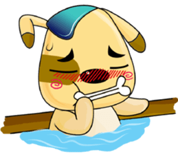 A Cute Dog - Relaxing sticker #12492330
