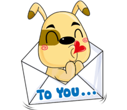 A Cute Dog - Relaxing sticker #12492341