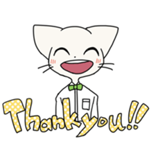 cat of blue eyes! sticker #12492944