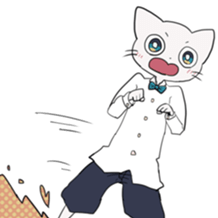 cat of blue eyes! sticker #12492949