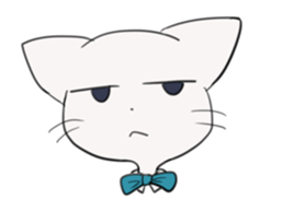 cat of blue eyes! sticker #12492952