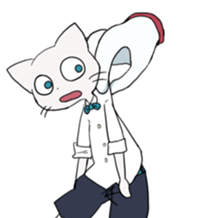 cat of blue eyes! sticker #12492955