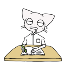 cat of blue eyes! sticker #12492957