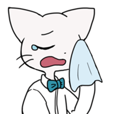 cat of blue eyes! sticker #12492962