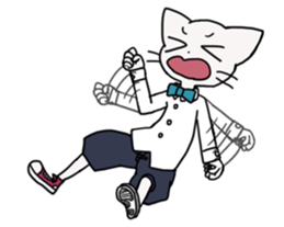 cat of blue eyes! sticker #12492963