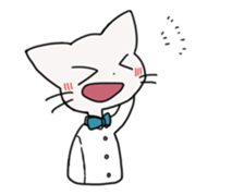 cat of blue eyes! sticker #12492964