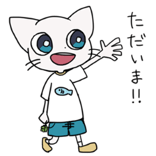 cat of blue eyes! sticker #12492967