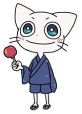 cat of blue eyes! sticker #12492970