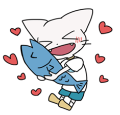 cat of blue eyes! sticker #12492972