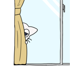 cat of blue eyes! sticker #12492973