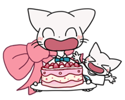 cat of blue eyes! sticker #12492974