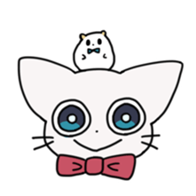 cat of blue eyes! sticker #12492978