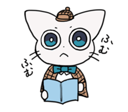 cat of blue eyes! sticker #12492980