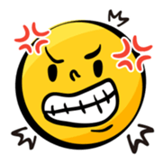 simple cute face sticker #12493192