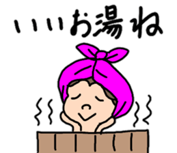 Convenient stamp of chubby girls sticker #12493435