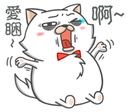 Tie cat 1 sticker #12493992