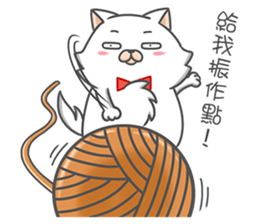 Tie cat 1 sticker #12494008