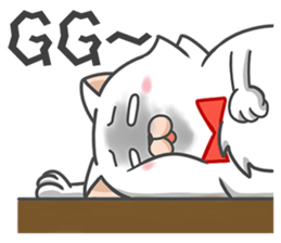 Tie cat 1 sticker #12494027