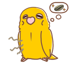 Lineolated parakeet and friends 2 sticker #12495062