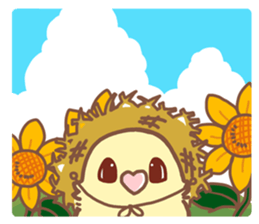 Lineolated parakeet and friends 2 sticker #12495078