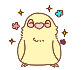 Lineolated parakeet and friends 2 sticker #12495085