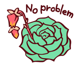 Succulents and cactus world sticker #12495420