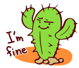 Succulents and cactus world sticker #12495434