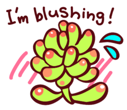 Succulents and cactus world sticker #12495437