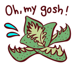 Succulents and cactus world sticker #12495442