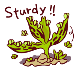 Succulents and cactus world sticker #12495444