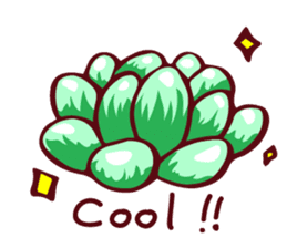 Succulents and cactus world sticker #12495446