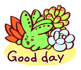 Succulents and cactus world sticker #12495453