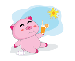 One of us: The Plump Pink, Animate Vol 4 sticker #12496762