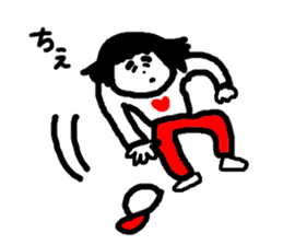 She belong to the softball club. sticker #12497070