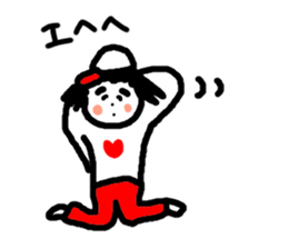 She belong to the softball club. sticker #12497074