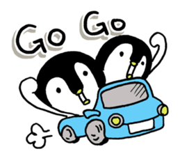 Convenient penguin 4 sticker #12497821