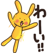 Golden rabbit Sticker sticker #12497846