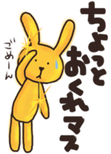 Golden rabbit Sticker sticker #12497864
