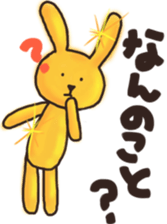 Golden rabbit Sticker sticker #12497871