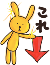 Golden rabbit Sticker sticker #12497873